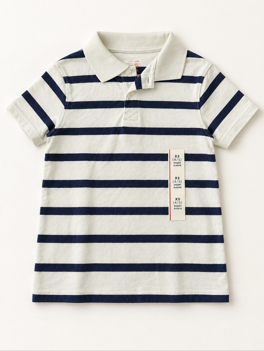 Cat & Jack Boys Striped Polo Shirt Size XS 4/5 NWT